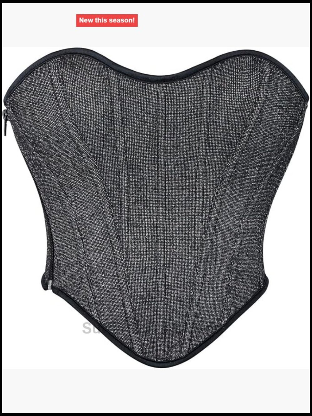 Satin Corset Overbust Bustier Lace Up Sweetheart Plus Size Shapewear